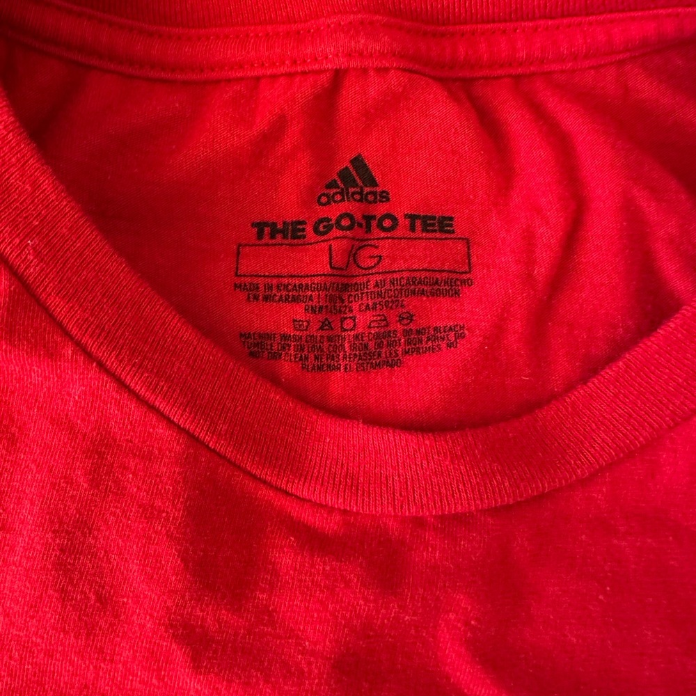 Red Adidas T-Shirt - Picture 5 of 5